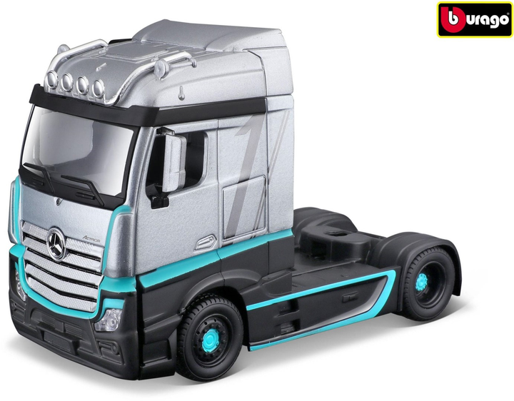 Ciężarówka BBurago Mercedes Benz Actros Gigaspace Cab 18-32202 Srebrna (4893993322022) - obraz 1