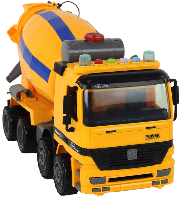 Бетономішалка LEAN Toys зі світлом і звуком Помаранчева (5905991002307) - зображення 6