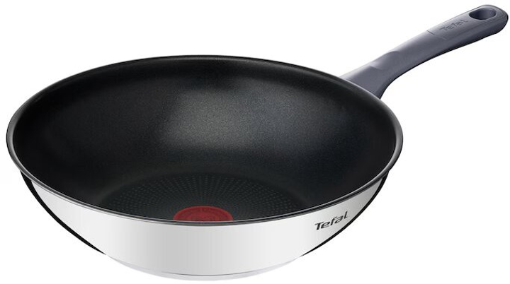 Сковорода WOK з кришкою Tefal Daily Cook G7309955 нержавіюча сталь 28 см (3168430320123) - зображення 2