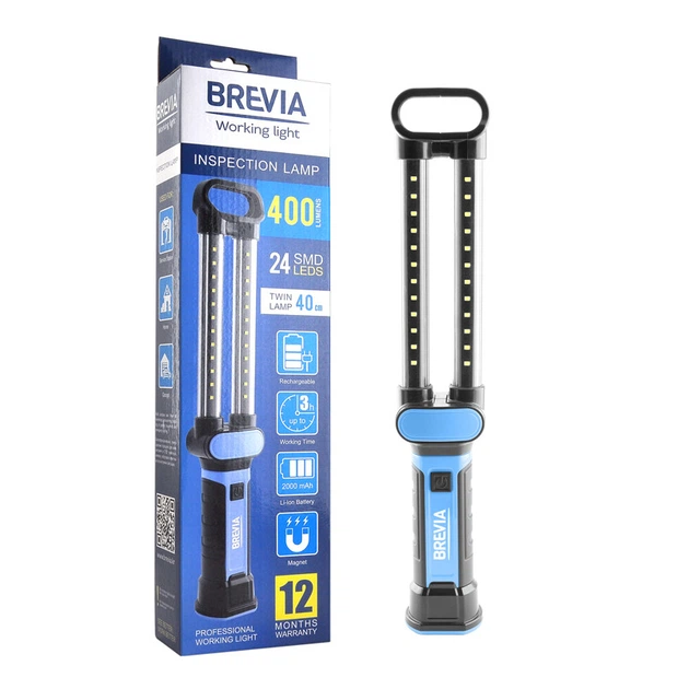 Фонарь LED инспекционный Brevia 24SMD 400lm 2000mAh+microUSB STM00885 - Фото 3 Фонарь LED инспекционный Brevia 24SMD 400lm 2000mAh+microUSB STM00885 - изображение 3