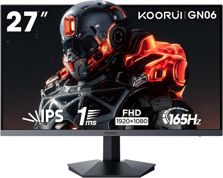 Монитор 27" KOORUI GN06 Full HD IPS 165 Гц Б/В - изображение 1