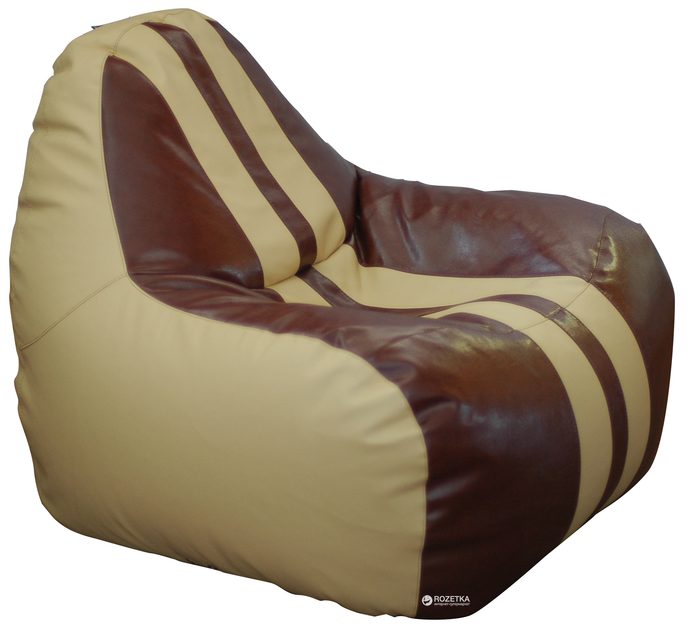 Крісло-Груша Примтекс Плюс Simba Sport H-2201/H-002 S Beige-Brown - зображення 1