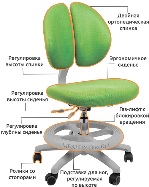 Стул mealux duo kid