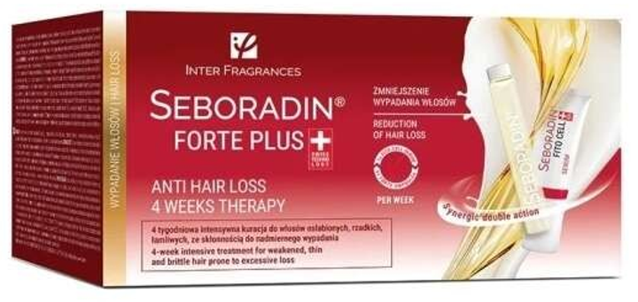 Zestaw Seboradin Forte Plus Serum do skóry głowy w ampulkach 24 x 5.5 ml + Serum 4 x 6 g (5902751586350) - obraz 1