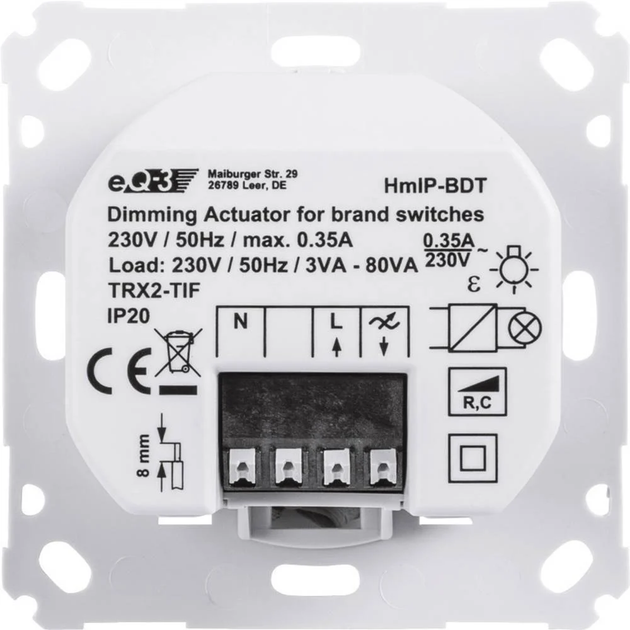 Inteligentny zdalny ściemniacz Homematic HmIP-BDT (4047976431663) - obraz 4