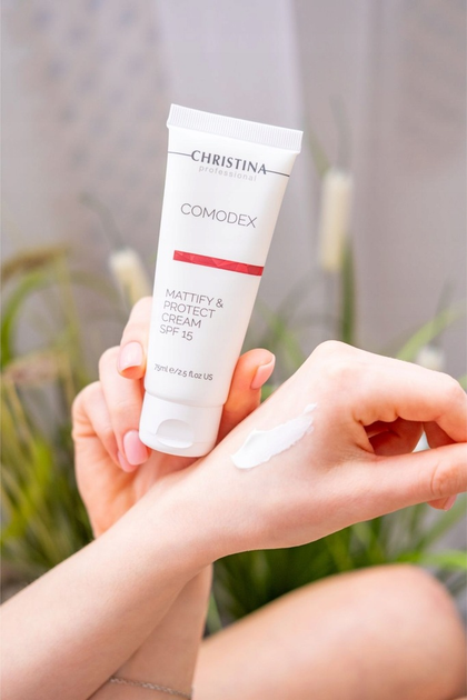 Krem do twarzy z filtrem SPF Christina Comodex matujący 75 ml (7290100366349) - obraz 5