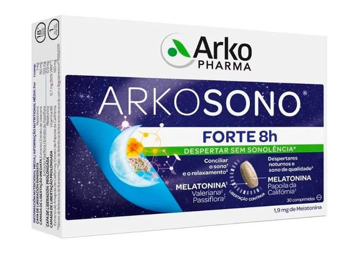 Suplement diety Arkopharma Arkorelax Sleep Forte 8H 30 Two-Layer tabletki (3578836114217) - obraz 1