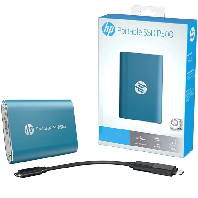SSD Накопитель 外付けSSD 500GB P500 SSD Portable HP HP (7PD55AA Silver Gen1 USB3.2 внешний 500ГБ P500 外付けハードディスク・ドライブ