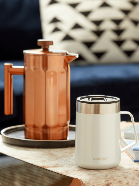 Термокружка Contigo Streeterville with Handle 420 мл Salt 2174672 (06800466) - изображение 7