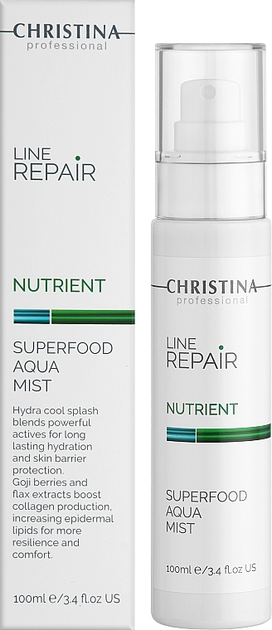 Spray do twarzy Christina Line Repair Nutrient Superfood Aqua nawilżający 100 ml (7290100368701) - obraz 2