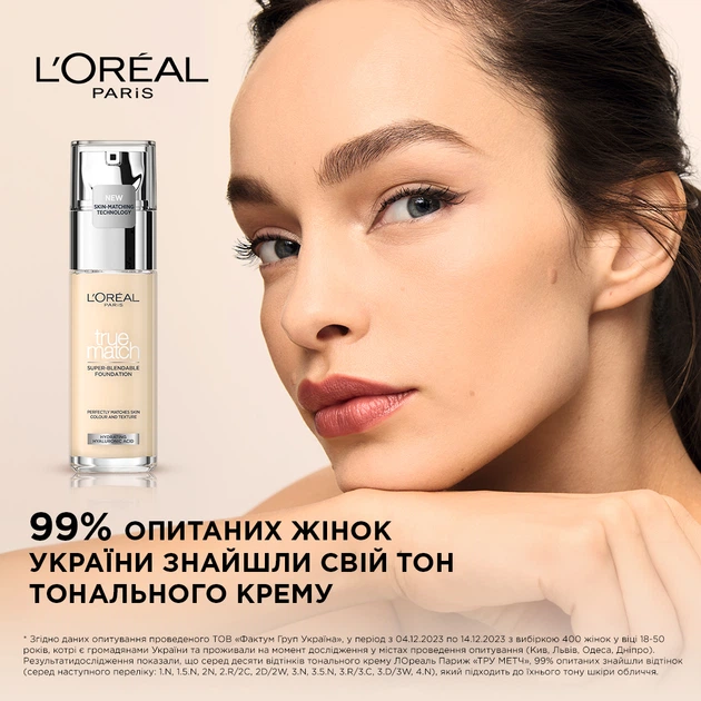 Легкий тональный крем для лица L'Oreal Paris True Match Super