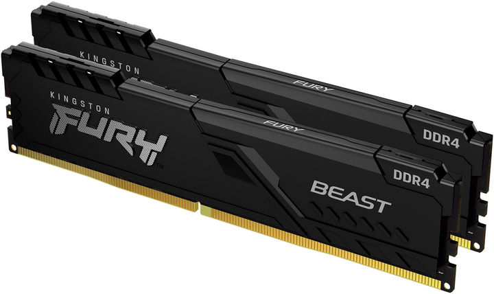 Pamięć RAM Kingston Fury DDR4-3200 16384MB PC4-25600 (zestaw 2x8192) Best Black (KF432C16BBK2/16) - obraz 2