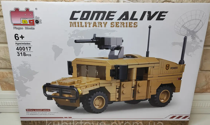 Конструктор Come Alive 40017 Hummer на 318 деталей - Фото 3 Конструктор Come Alive 40017 Hummer на 318 деталей - зображення 3