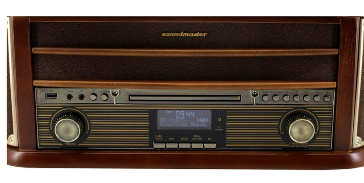 Музичний центр Програвач Soundmaster NR545DAB Nostalgia Stereo DAB+/FM касети USB CD AUX - зображення 3
