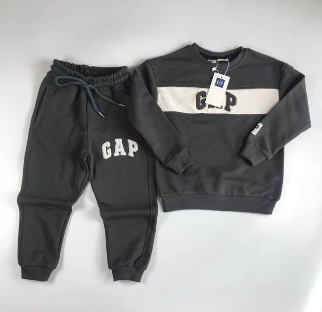 Спортивный костюм для подростка мальчика GAP 134 см графит от продавца ...