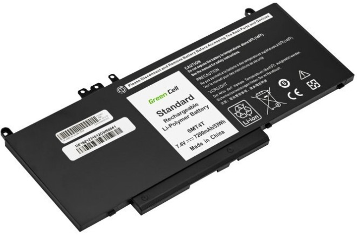 Акумулятор Green Cell для ноутбуків Dell Latitude E5270 E5470 E5570 7.4 V 7200 mAh (5904326374515) - зображення 3