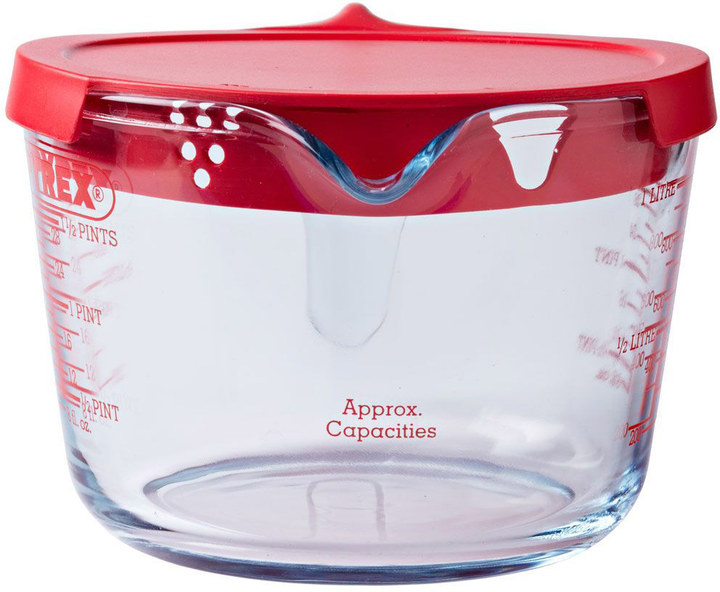 Dzbanek miarowy Pyrex Classic z pokrywką 1 l (3426470277082) - obraz 2