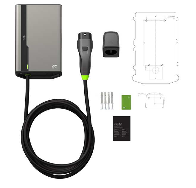 Ładowarka Green Cell GC HabuDen Wallbox 22 kW 5 m (5904326374652) - obraz 3