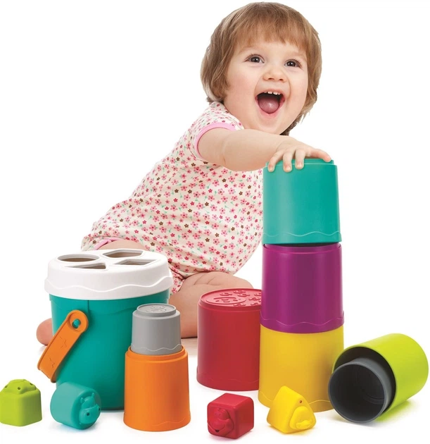 Розвиваюча іграшка Bkids Вежа зі стаканчиків з сортером 3404 (3021105034049) - зображення 5