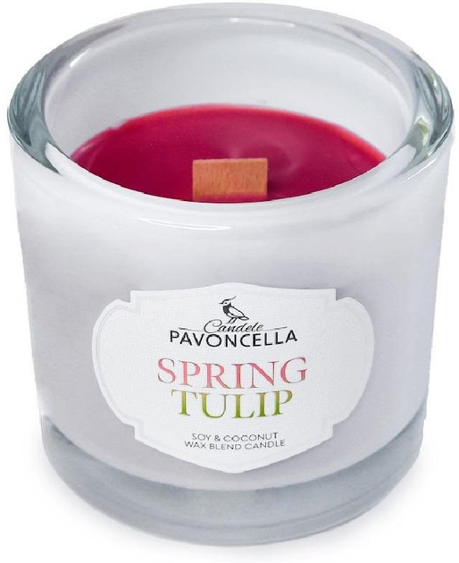 Świeczka sojowa Pavoncella Spring Tulip Biała 170 g (5905711530974) - obraz 1