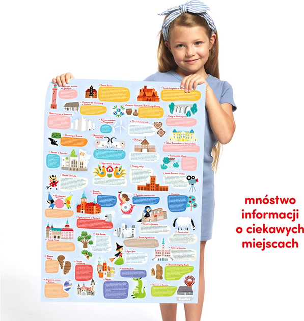Puzzle CzuCzu Obserwacyjne puzzle Mapa Polski 100 elementów (5902983493198) - obraz 3