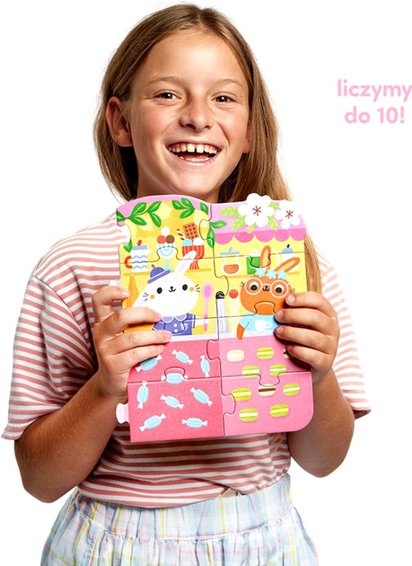 Puzzle CzuCzu Cyfry Króliczki 40 elementów (5902983493372) - obraz 3