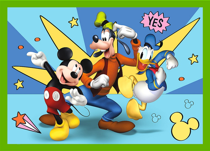 Puzzle Trefl Disney Junior Mickey Myszka Miki Wśród przyjaciół 4 w 1 71 element (5900511346169) - obraz 2