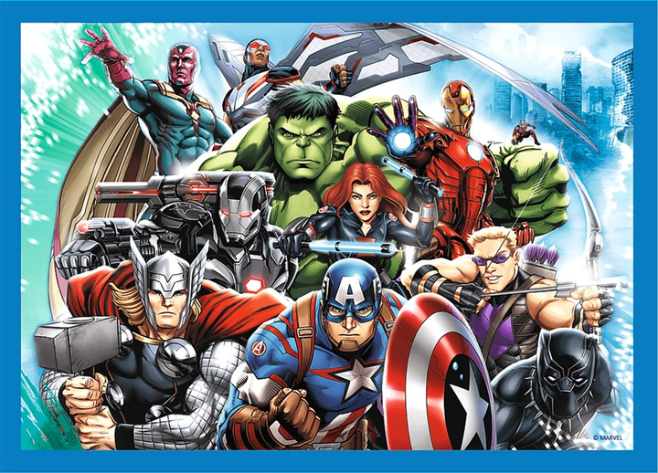 Пазли Trefl Marvel Avengers Сміливі Месники 4 в 1 207 елементів (5900511343861) - зображення 4