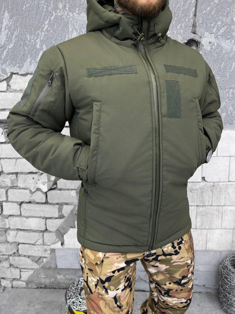 Зимняя тактическая куртка с утеплителем и подкладкой Omni-Heat Softshell Olive S - изображение 1