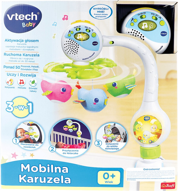 Карусель для ліжечка V-Tech Музична Пташки (5900511612400) - зображення 3