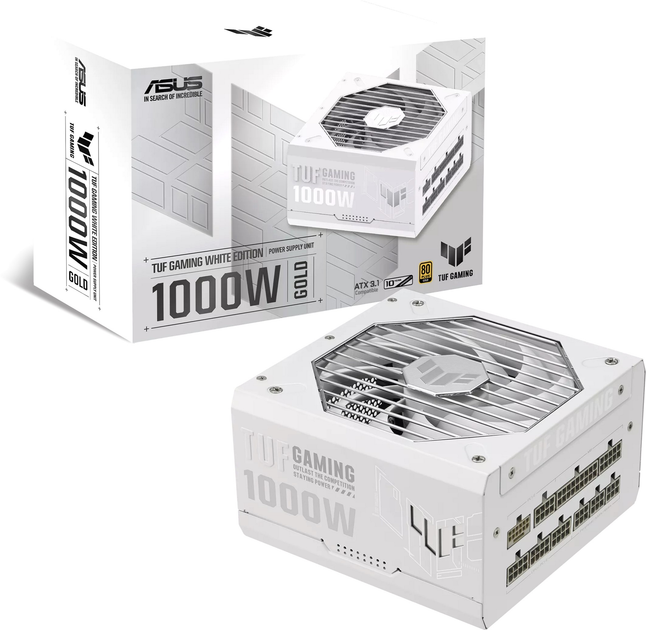 Блок питания Asus TUF-GAMING-1000G-WHITE PCIE5 1000W Gold (90YE00S5-B0NA00) - изображение 12