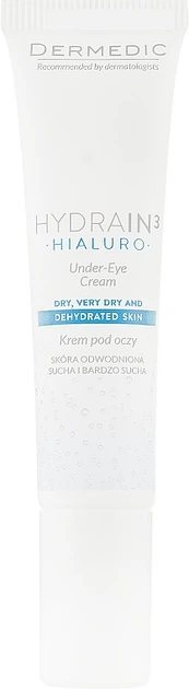 Крем для глаз - Dermedic Hydrain 3 Hialuro Under-Eye Cream 15g (270279-63385) - Фото 2 Крем для глаз - Dermedic Hydrain 3 Hialuro Under-Eye Cream 15g (270279-63385) - изображение 2