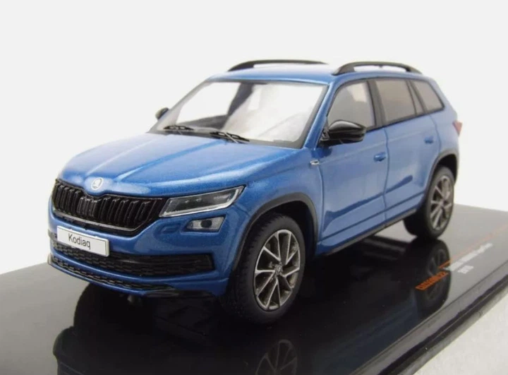 Модель автомобіля Skoda Kodiaq Sportline Blue by IXO, Scale 1:43