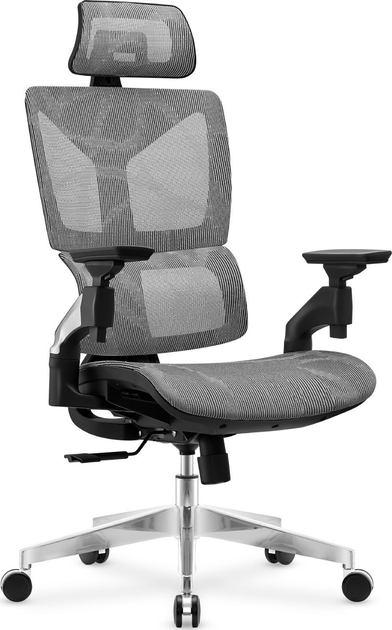 Fotel biurowy ergonomiczny Mark Adler Expert 8.5 Szary (5903796010374) - obraz 3
