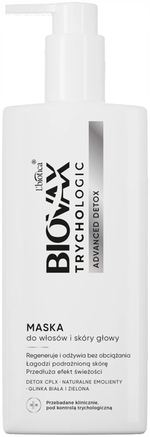 Маска для волосся і шкіри голови Biovax Trychologic Advanced Detox 200 мл (5900116100791) - зображення 1