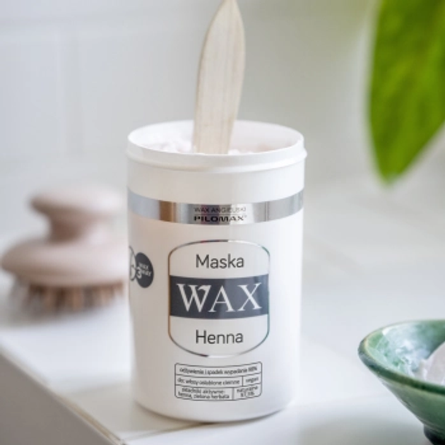 Maska na wypadanie włosów niefarbowanych Wax Pilomax Henna nawilżająca 240 ml (5906948846920) - obraz 2