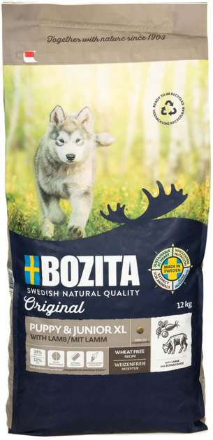 Sucha karma dla psów Bozita Original Puppy & Junior XL z Jagnięciną 12 kg (7311030411326) - obraz 1