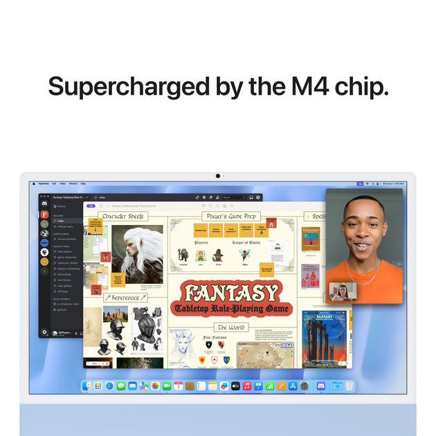 Моноблок Apple iMac 24" М4 4.5К 10‑ядер GPU 512GB Blue (MWV33UA/A) - зображення 6