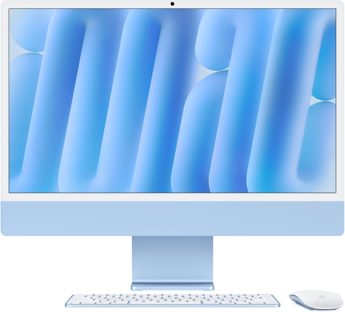 Моноблок Apple iMac 24" М4 4.5К 10‑ядер GPU 256GB Blue (MWV13UA/A) - изображение 1