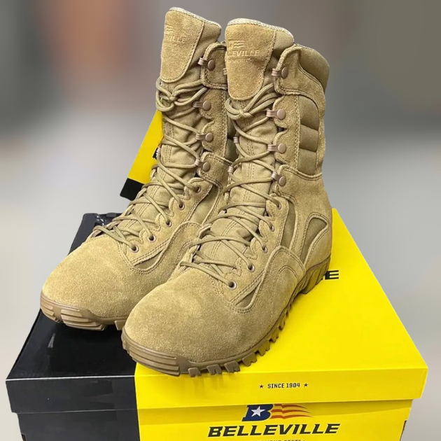 Берці зимові Belleville KHYBER TR550WPINS, розмір 10.5/43.5, колір Койот, теплі, стандарт армії США - зображення 1