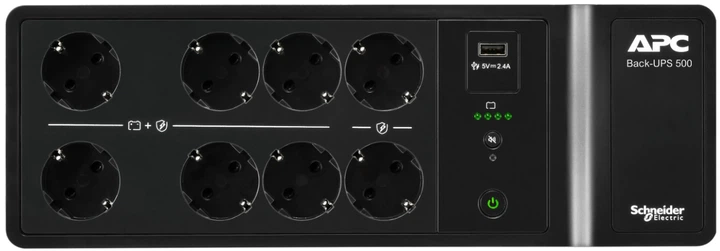 ДБЖ APC Back-UPS 300W/500VA Schuko (BE500G2-GR) - зображення 3