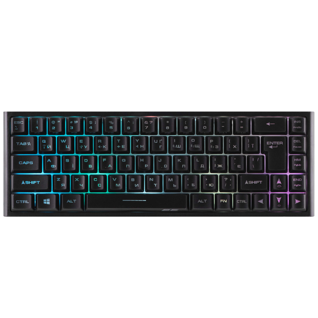 Клавиатура игровая 2E Gaming KG360 RGB 68key WL Black Ukr - изображение 1