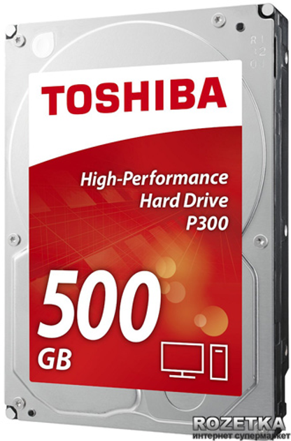 Жорсткий диск Toshiba P300 500GB 7200rpm 64MB HDWD105UZSVA 3.5 SATA III - зображення 2