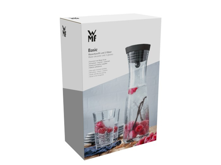 Zestaw do napojów WMF Basic Karafka 1l + 2 szklanki x 250 ml (0617709994) - obraz 3