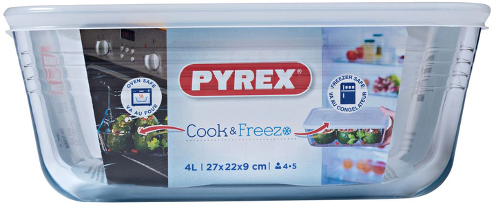 Forma do pieczenia Pyrex Cook&Freeze przezroczysta 27x23 cm (3137610001893) - obraz 3