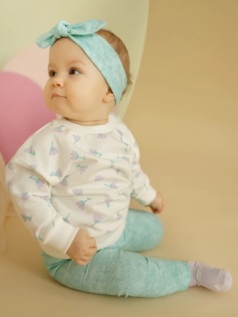 Opaska na głowę dziecięca dla dziewczynki Pinokio Lilian Headband 42-44 cm Miętowa (5901033306327) - obraz 3