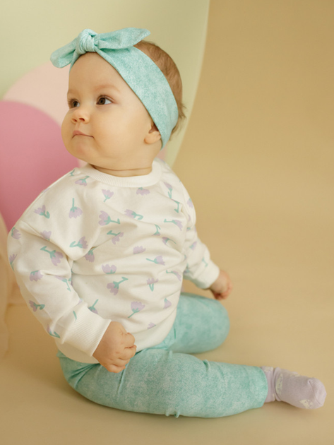 Opaska na głowę dziecięca dla dziewczynki Pinokio Lilian Headband 42-44 cm Miętowa (5901033306327) - obraz 3