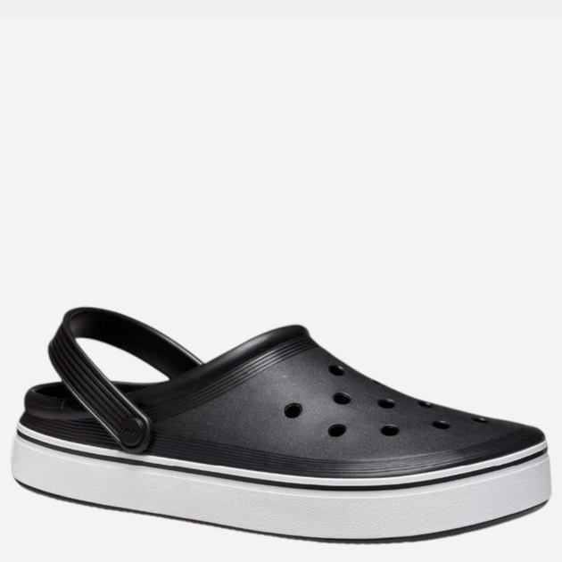 Chodaki męskie Crocs Crocband Clean Off Court 208371-001 42-43 (M9/W11) Czarne z białym (0196265226986) - obraz 3
