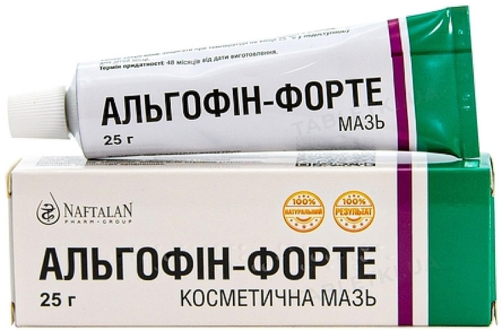 Косметическая мазь "Альгофин-форте" - Naftalan Pharm Group 25g (25g) (1224925-218613661-2) - изображение 1