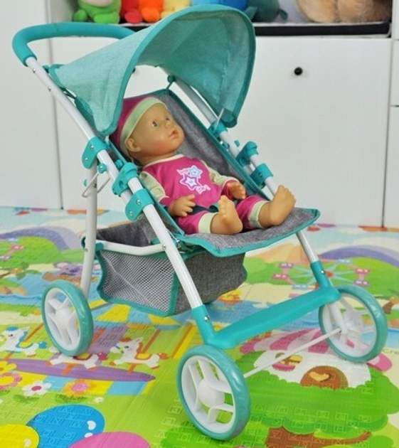  Коляска для ляльок Milly Mally Natalie Prestige м'ятна 3105 (5901761125627) - зображення 8